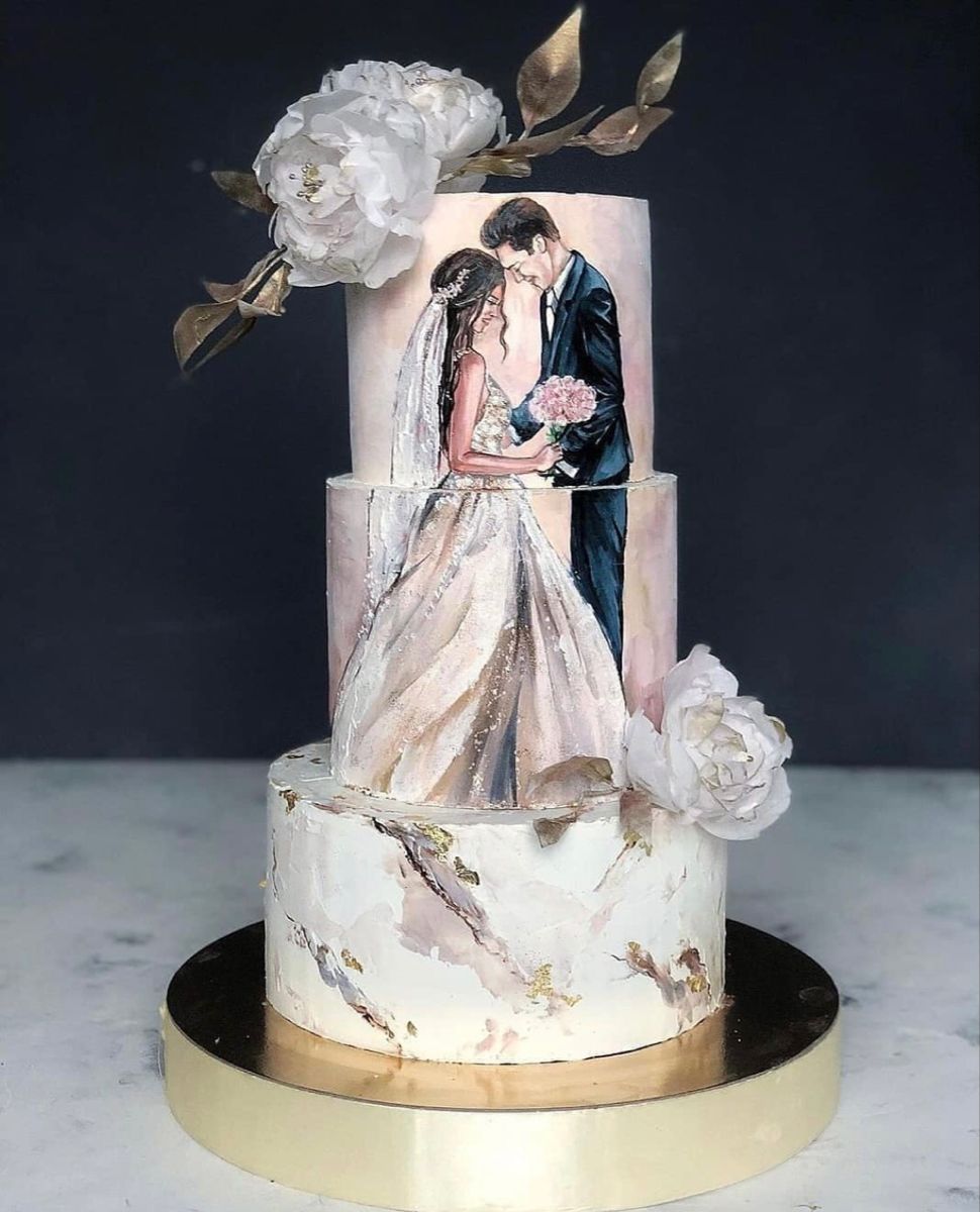 rucno oslikane torte za svadbu i vencanje